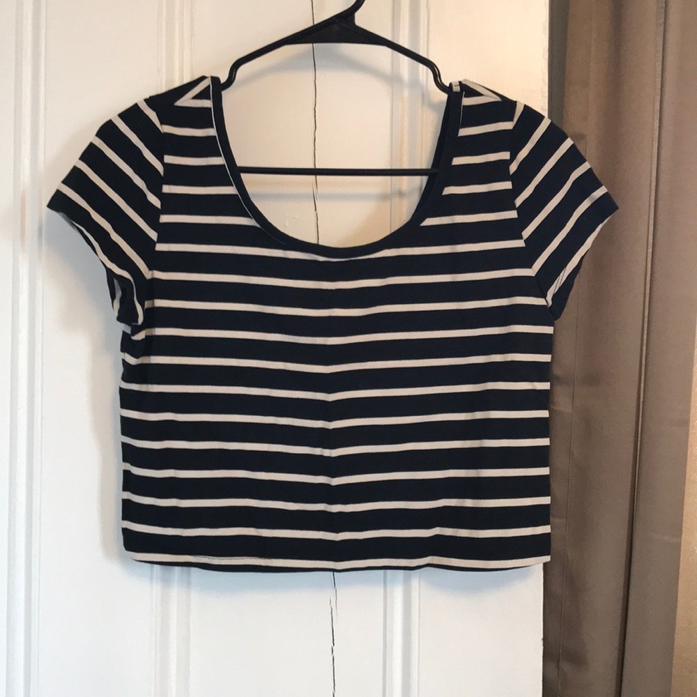 Striped crop top